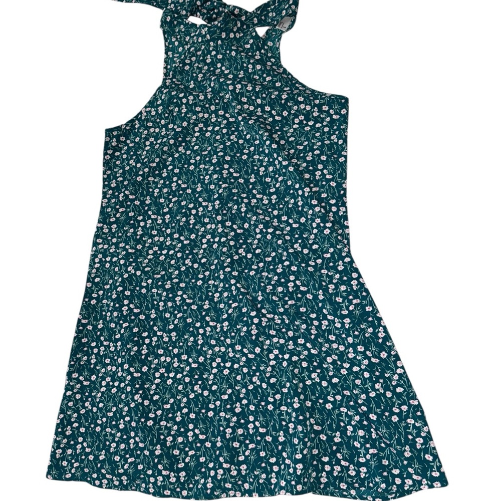 H&M Blue Floral Sleeveless Dress Size Medium